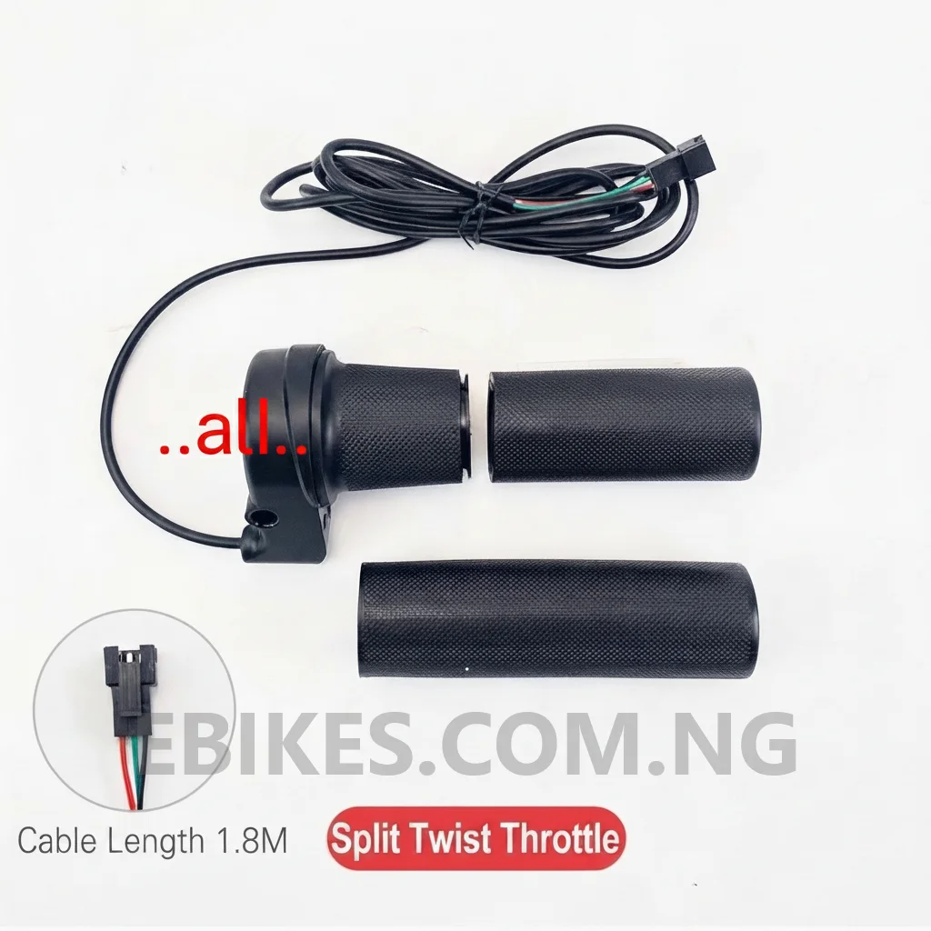 Electric Bike Universal Split Twist Throttle and Speed Control Accessories